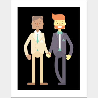 LGBT Couples Design - LGBT Men Couple Posters and Art